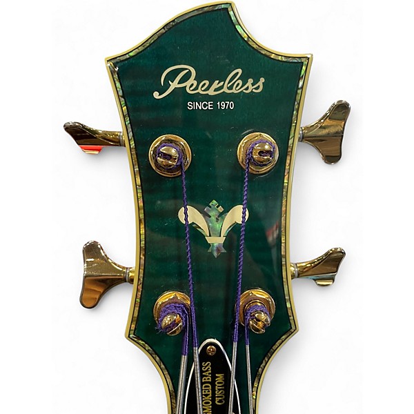 Used PEERLESS SMOKED BASS CUSTOM GREEN ANALINE Electric Bass Guitar
