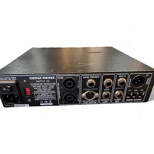 Used Genz Benz Shuttle 6.0 600W Bass Amp Head