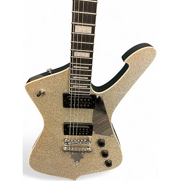 Used Ibanez PS60 Silver Sparkle Solid Body Electric Guitar