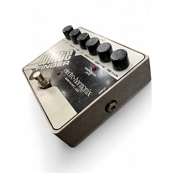 Used Electro-Harmonix White Finger Compressor Effect Pedal