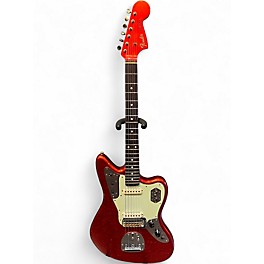 Used 2021 Fender 1963 Journeyman Relic Jaguar Candy Apple Red Solid Body Electric Guitar