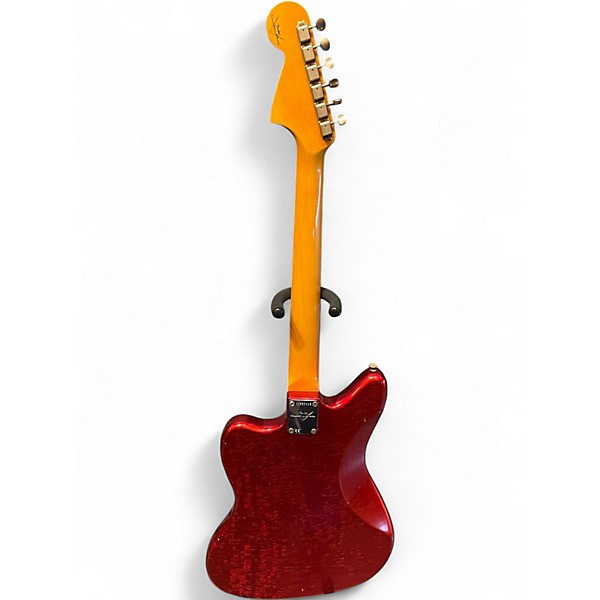 Used 2021 Fender 1963 Journeyman Relic Jaguar Candy Apple Red Solid Body Electric Guitar