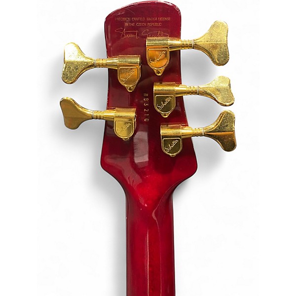 Used Spector Euro 5LX Crimson Red Trans Electric Bass Guitar