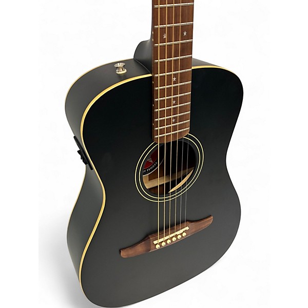 Used Fender JOE STRUMMER CAMPFIRE BLACK Acoustic Guitar