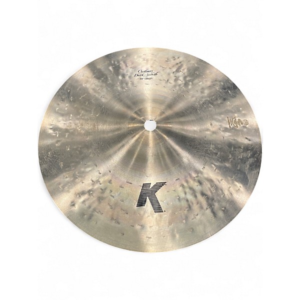 Used Zildjian 10in K Custom Dark Crash Cymbal