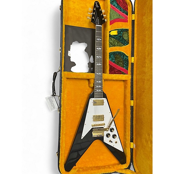Used Gibson CUSTOM SHOP MURPHY LAB JIMI HENDRIX FLYING V Ebony Solid Body Electric Guitar