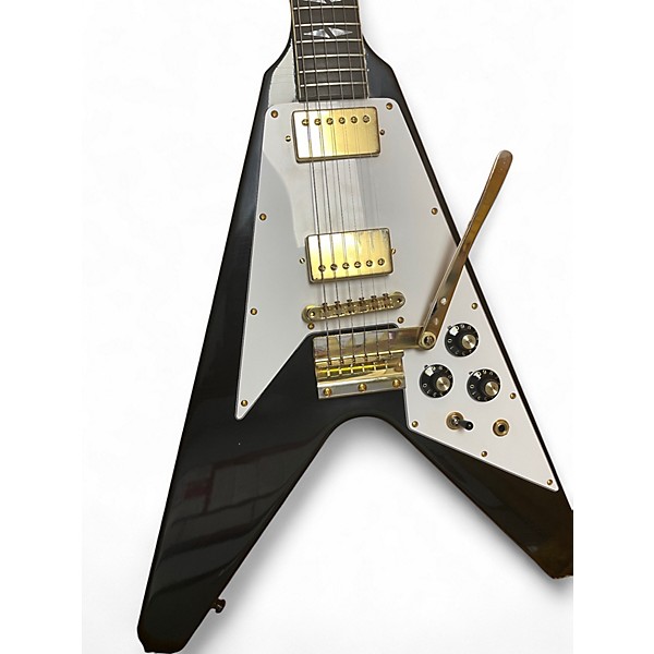 Used Gibson CUSTOM SHOP MURPHY LAB JIMI HENDRIX FLYING V Ebony Solid Body Electric Guitar