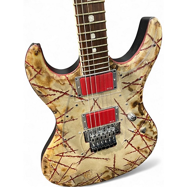 Used ESP E-II RZK-I Richard Kruspe Signature Burnt Solid Body Electric Guitar