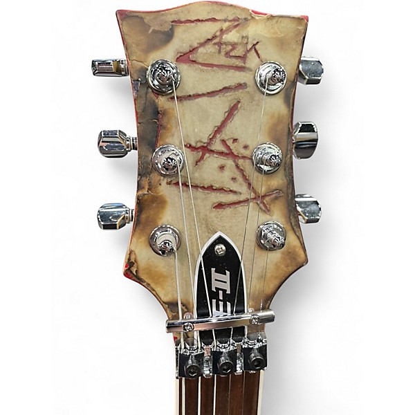 Used ESP E-II RZK-I Richard Kruspe Signature Burnt Solid Body Electric Guitar