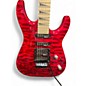 Used Jackson JS34Q Dinky QM Trans Red Solid Body Electric Guitar