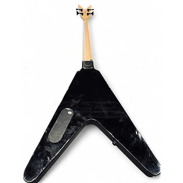 Used Dean V Metalman 4 String Black Electric Bass Guitar
