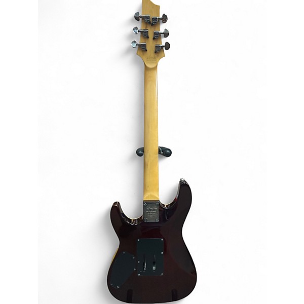 Used Schecter Guitar Research Omen Extreme 6 Floyd Rose 2 Color Sunburst Solid Body Electric Guitar