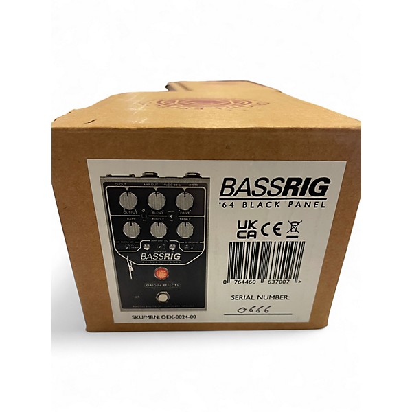 Used Origin Effects BassRig '64 Black Panel Bass Effect Pedal