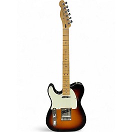 Used Fender Player Telecaster Left Handed 3 Color Sunburst Solid Body Electric Guitar
