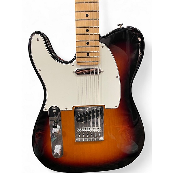 Used Fender Player Telecaster Left Handed 3 Color Sunburst Solid Body Electric Guitar