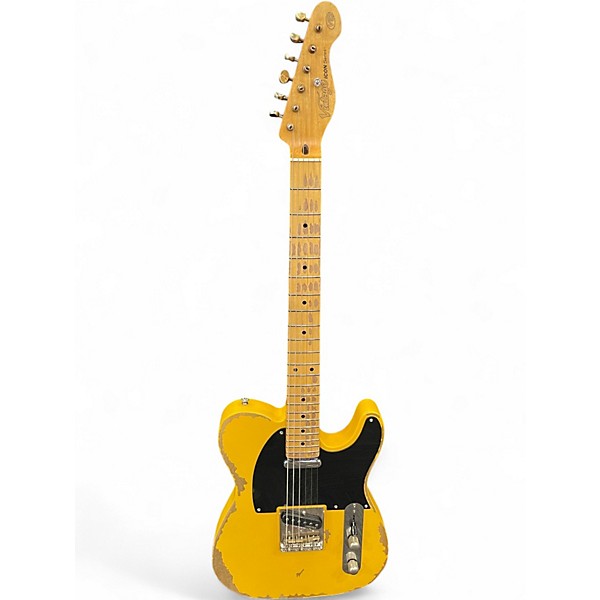 Used Vintage V52 Butterscotch Solid Body Electric Guitar