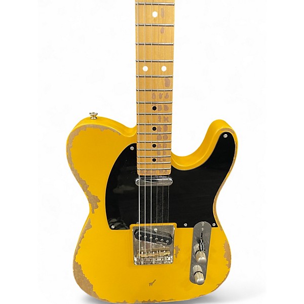 Used Vintage V52 Butterscotch Solid Body Electric Guitar