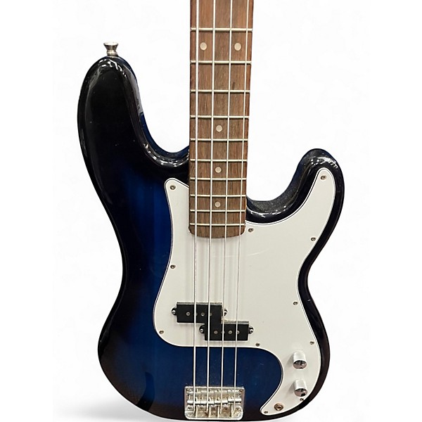 Used Crescent 4-STRING BASS Blue to Black Fade Electric Bass Guitar