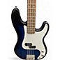Used Crescent 4-STRING BASS Blue to Black Fade Electric Bass Guitar