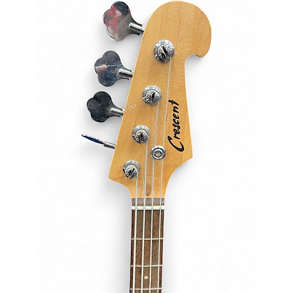 Used Crescent 4-STRING BASS Blue to Black Fade Electric Bass Guitar