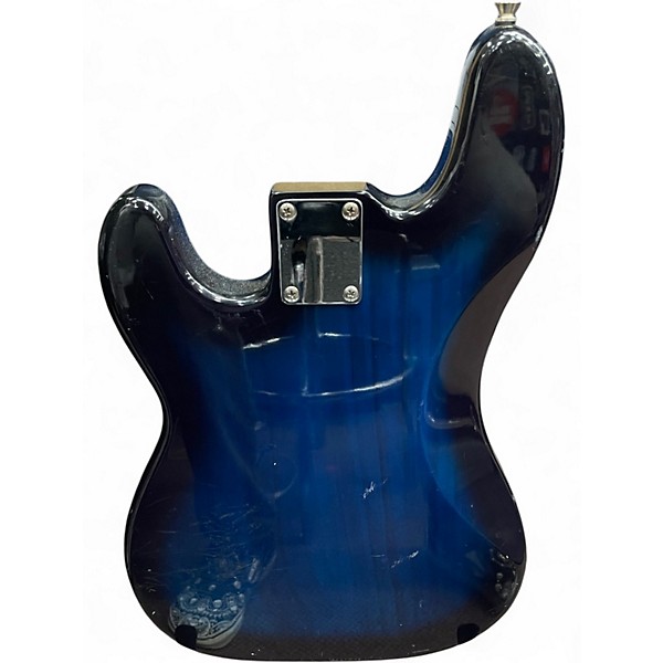 Used Crescent 4-STRING BASS Blue to Black Fade Electric Bass Guitar