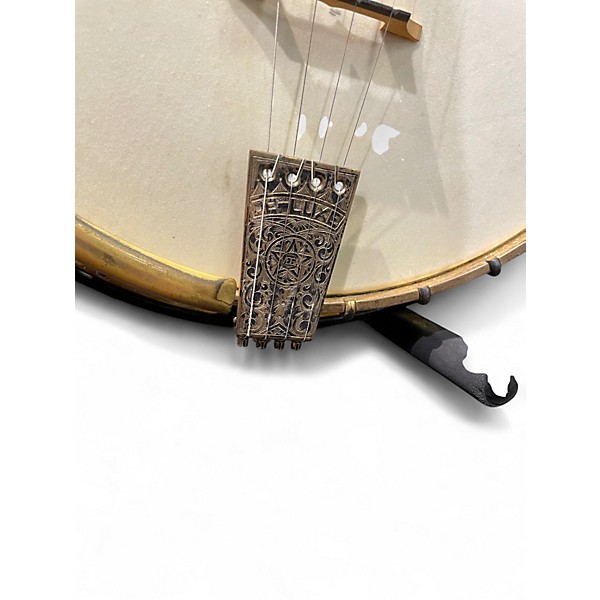 Vintage 1920s Vega Deluxe Vegaphone Natural & Gold Banjo