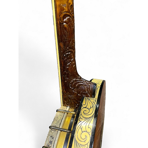 Vintage 1920s Vega Deluxe Vegaphone Natural & Gold Banjo