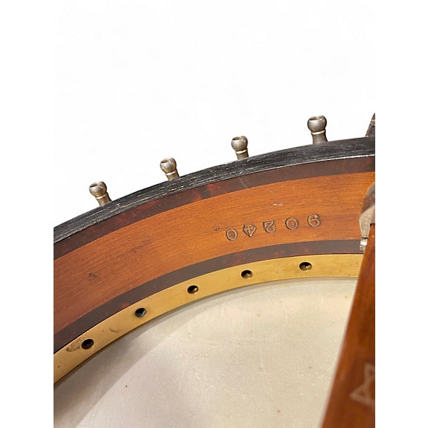 Vintage 1920s Vega Deluxe Vegaphone Natural & Gold Banjo