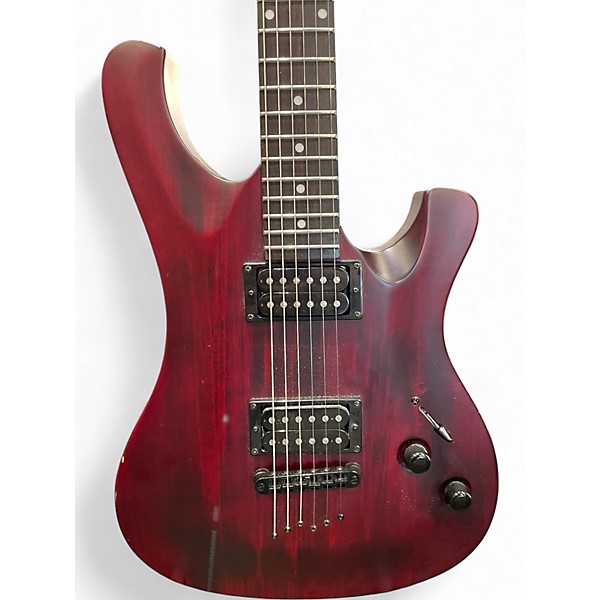 Used Schecter Guitar Research 006 DELUXE RED Solid Body Electric Guitar