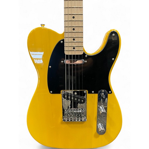 Used Squier SONIC TELECASTER YELLOW Solid Body Electric Guitar