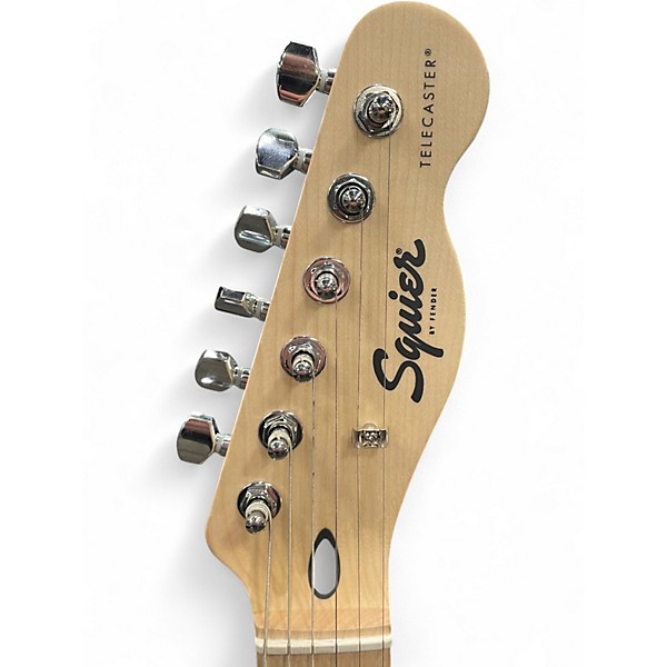 Used Squier SONIC TELECASTER YELLOW Solid Body Electric Guitar