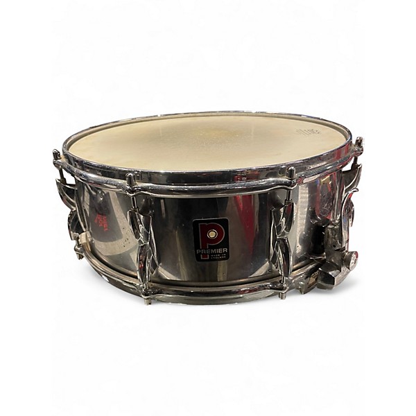Used Premier 14in CHROME SNARE Vintage Natural Drum