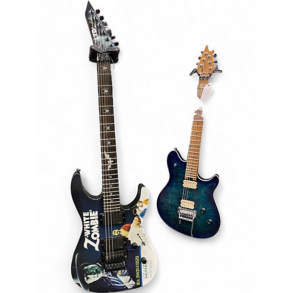 Used 2020s ESP LTD Kirk Hammett Signature White Zombie white zombie graffic Solid Body Electric Guitar
