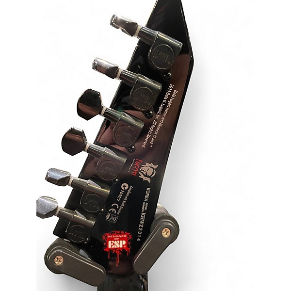 Used 2020s ESP LTD Kirk Hammett Signature White Zombie white zombie graffic Solid Body Electric Guitar