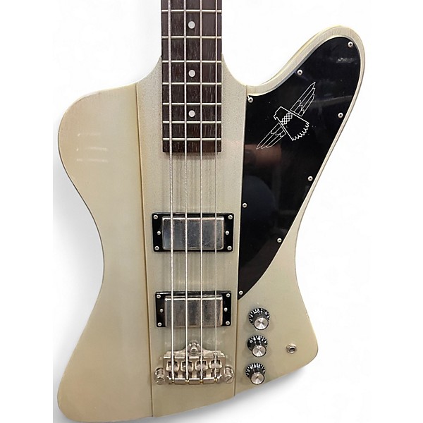 Used Epiphone Thunderbird IV Silver Electric Bass Guitar