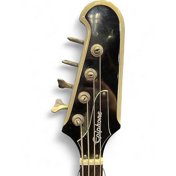 Used Epiphone Thunderbird IV Silver Electric Bass Guitar