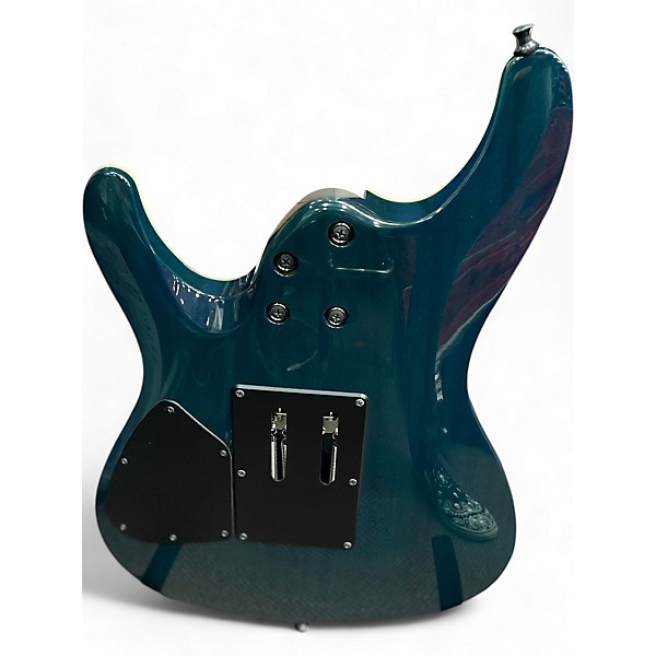 Used Ibanez S6570Q Prestige Series Ocean Turquoise Solid Body Electric Guitar