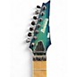 Used Ibanez RG752AHM Nebula Green Burst Solid Body Electric Guitar