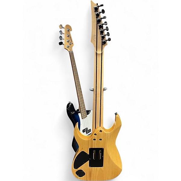 Used Ibanez RG752AHM Nebula Green Burst Solid Body Electric Guitar