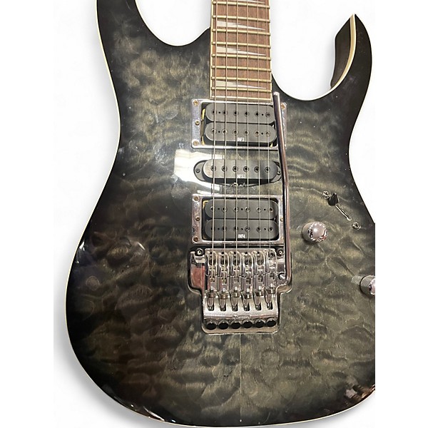 Used Ibanez RG4EX1 Trans Black Solid Body Electric Guitar