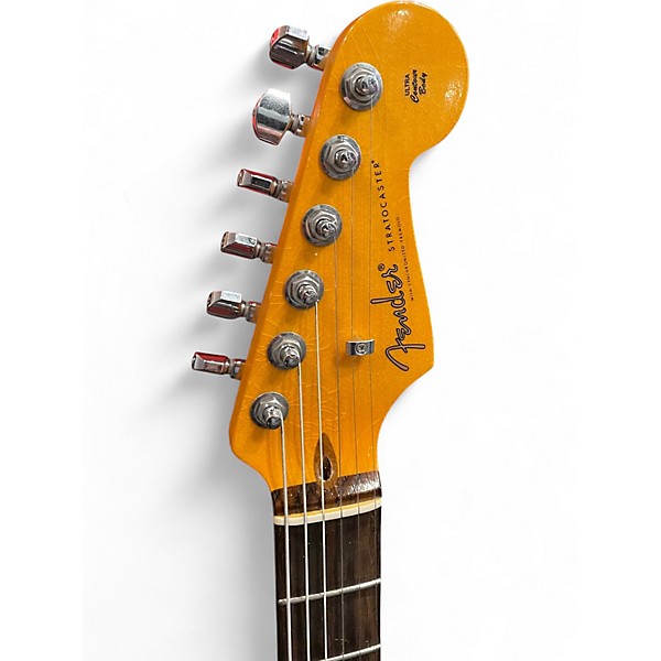 Used 2025 Fender American Ultra Vintage Stratocaster Ice Blue Metallic Solid Body Electric Guitar