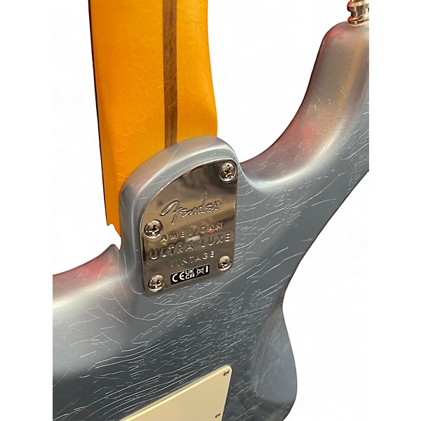 Used 2025 Fender American Ultra Vintage Stratocaster Ice Blue Metallic Solid Body Electric Guitar