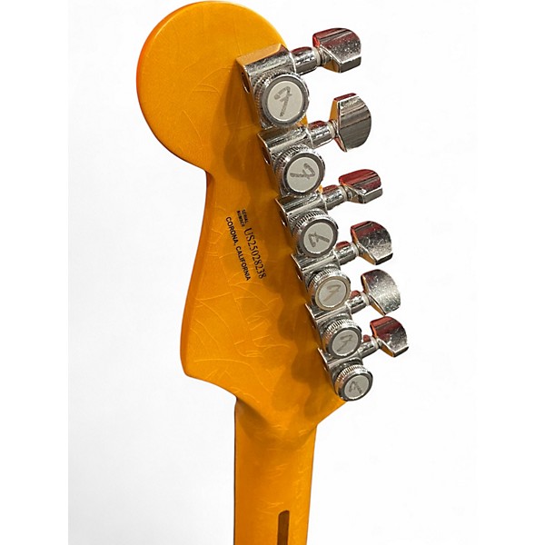 Used 2025 Fender American Ultra Vintage Stratocaster Ice Blue Metallic Solid Body Electric Guitar