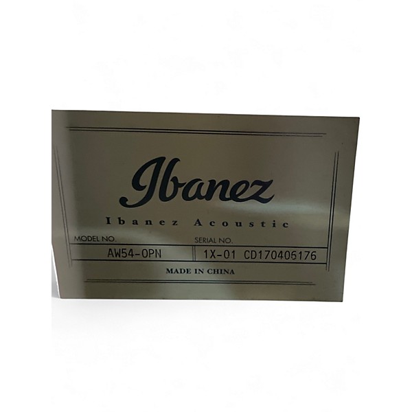 Used Ibanez AW54 Mahogany Acoustic Guitar