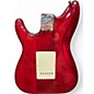 Used Alvarez AE20 Crimson Red Trans Solid Body Electric Guitar