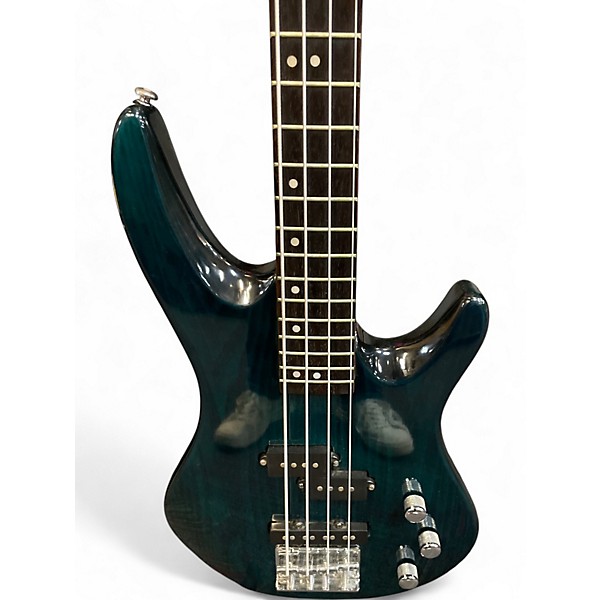 Used Samick artist 4 string bass Emerald Green Electric Bass Guitar