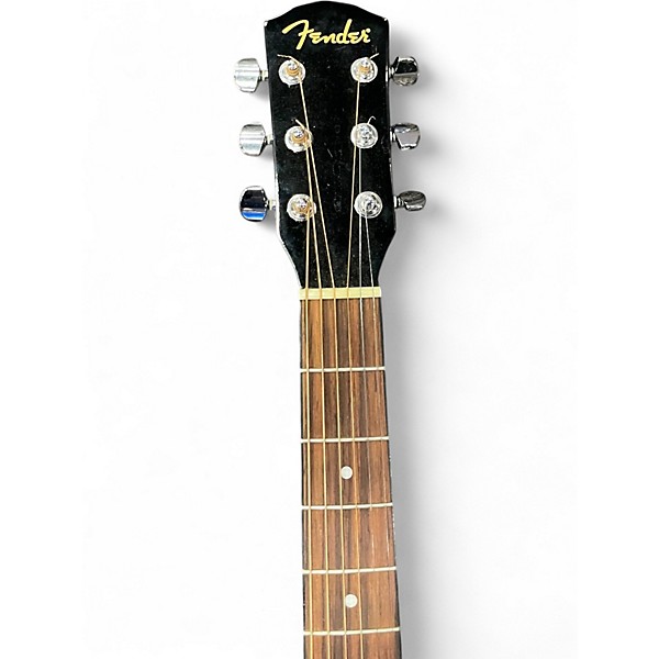 Used Fender CD60 Dreadnought Black Acoustic Guitar