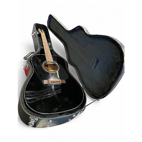 Used Fender CD60 Dreadnought Black Acoustic Guitar