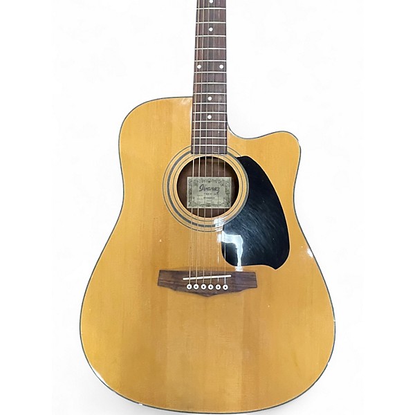 Used 2001 Ibanez PF4CE-NT-14-01 Natural Acoustic Electric Guitar