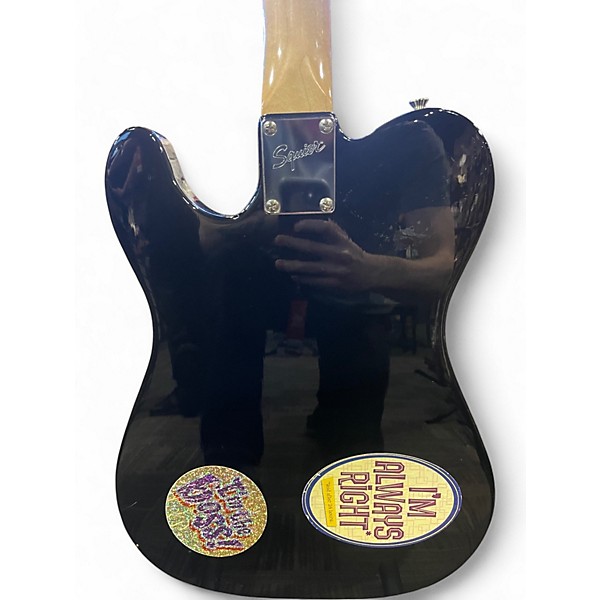 Used Squier Affinity Telecaster Black Solid Body Electric Guitar